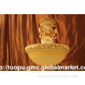 Hot Sale Delicate Resin and Glass European Art Flush Pendant Lamp